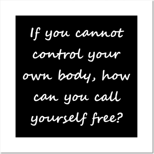 Call yourself free (back printed, white lettering, script font) Posters and Art